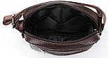 Якісна компактна чоловіча сумка з натуральної шкіри, фото 5