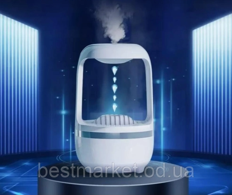Зволожувач повітря антигравітаційний крапельний 2в1 з підсвіткою Drop Humidifier