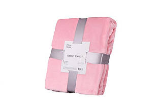 Плед Ardesto Flannel, 160х200 см, рожевий, 100% поліестер