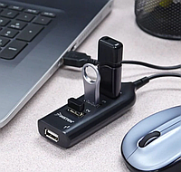 ЮСБ Хаб Разветвитель на 4 Порта Тройник Концентратор USB 4 порта USB2.0 XD4 ТОП_LCH