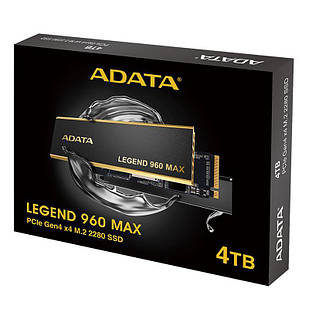 ADATA Накопичувач SSD M.2 4TB PCIe 4.0 LEGEND 960 MAX