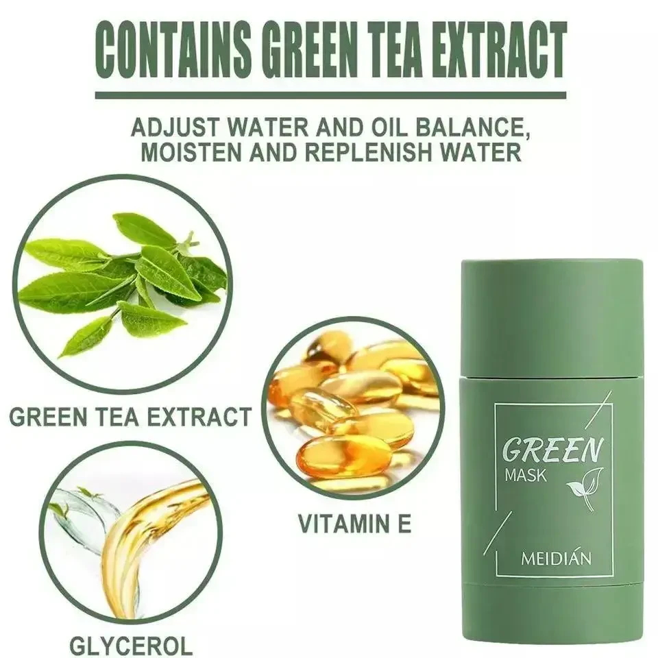 Маска-стик с экстрактом зеленого чая для сужения пор Green Stick Mask, Маска для сужения пор лица RR - фото 5 - id-p2135161733