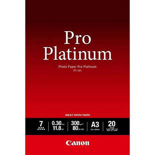 Canon A3+ Pro Platinum Photo Paper PT-101, 20л