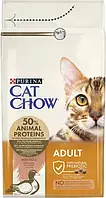 Сухой корм для взрослых кошек Purina Cat Chow, утка 1,5кг