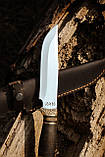 Ніж ручної роботи для полювання та риболовлі «Кельтський ведмідь #8» 95х18/58 HRC., фото 2