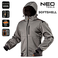 Куртка рабочая мужская Softshell с капюшоном, усиленная NEO 81-551-XXXL