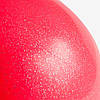 Блискучий м'яч для художньої гімнастики діаметр 19 см. Колір червоний із блискітками для дівчаток юніорів, фото 3