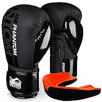Боксерські рукавиці Phantom APEX Speed Black 14 унцій (капа в подарунок) DS