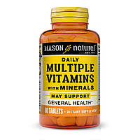 Витамины и минералы Mason Natural Daily Multiple Vitamins With Minerals, 60 таблеток DS