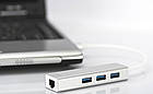 Digitus 3-рознімний хаб USB 3.0 і мережевий адаптер Gigabit, фото 5