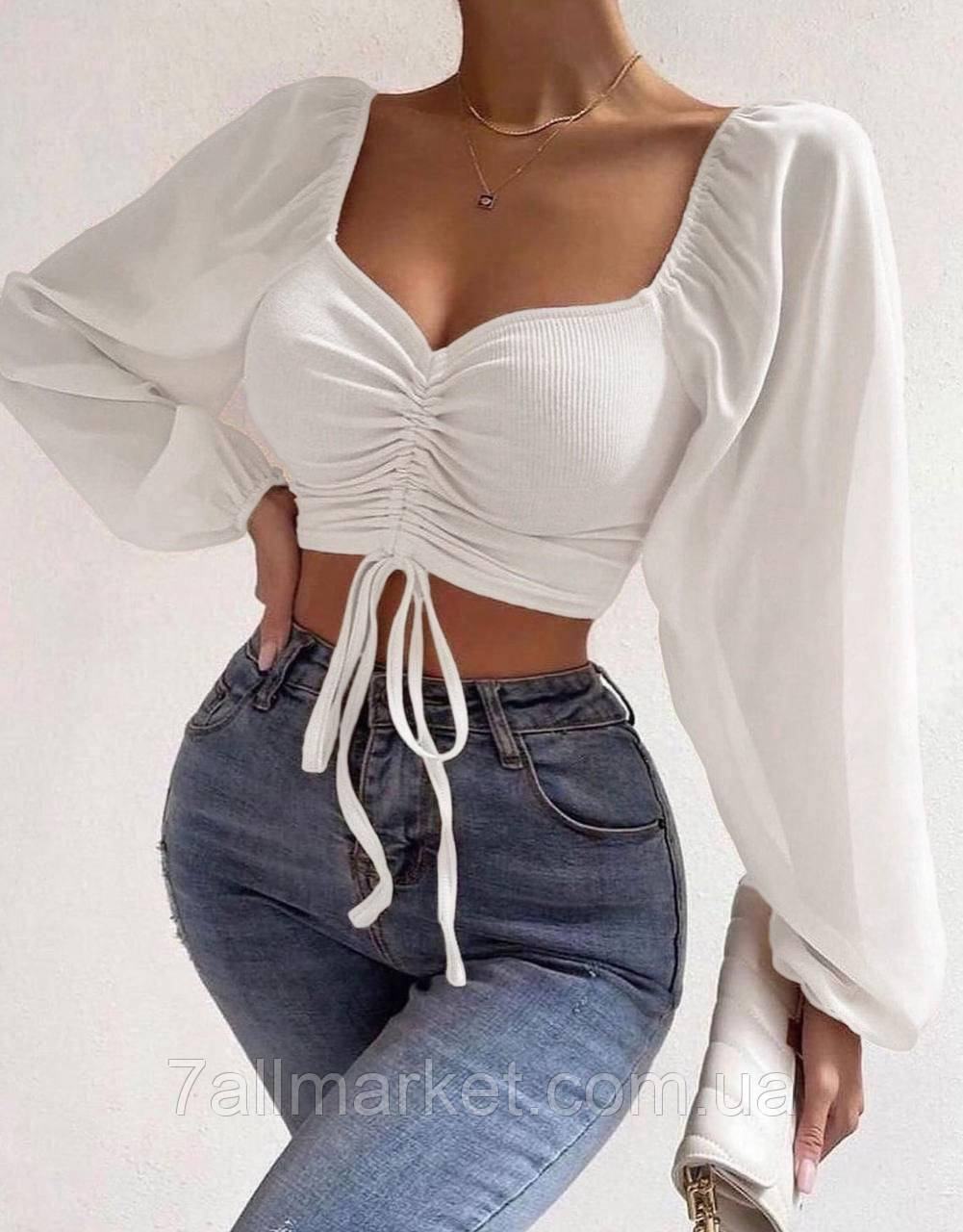 Блузка жіноча шифон (42-46) (2кв) "ANGEL" недорого від прямого постачальника