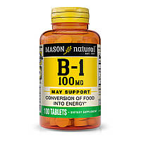 Витамины и минералы Mason Natural Vitamin B1 100 mg, 100 таблеток DS