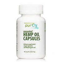 PurO3 Ozonated Hemp Oil Capsules / Озонована конопляна олія для здоров'я кишківника 500 мг 90 капсул