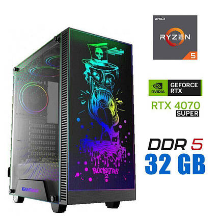 Новий ПК MT/ Ryzen 5 7500F/ 32 GB RAM/ 1000 GB SSD/ GeForce RTX 4070 SUPER 12GB/ 750W, фото 1