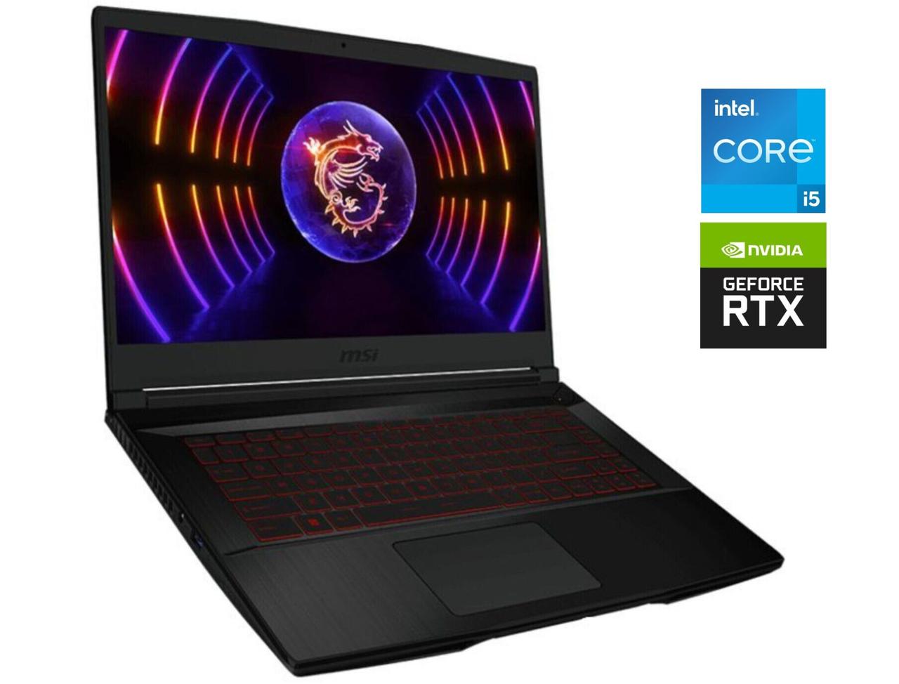 Ігровий ноутбук Б-клас MSI GF63 Thin 11UC/ 15.6" 1920x1080/ i5-11400H/ 16GB RAM/ 512GB SSD/ RTX 3050 4GB