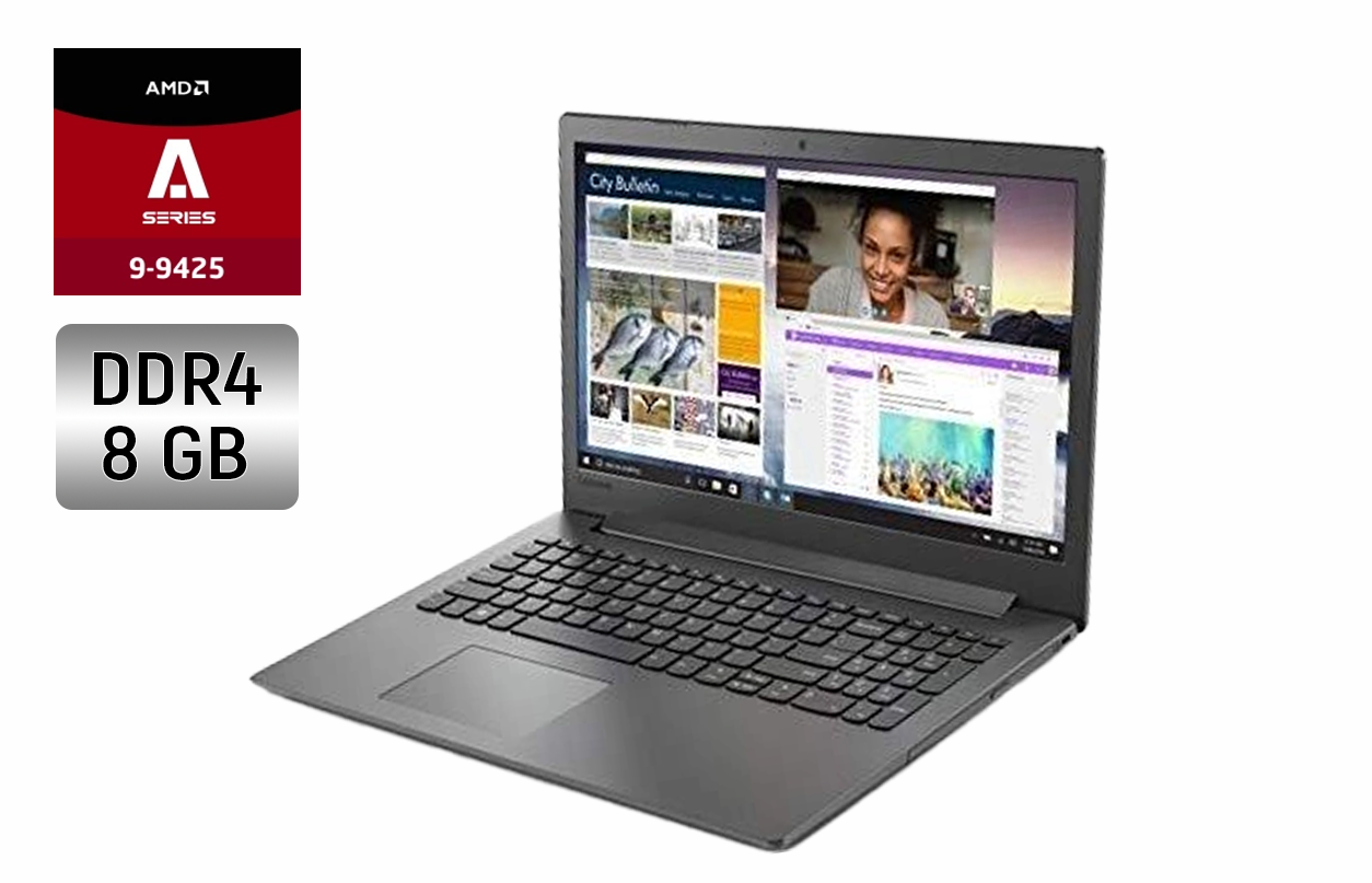 Ноутбук Б-клас Lenovo IdeaPad 130-15AST/ 15.6" (1366x768)/ AMD A9-9425/ 8 GB RAM/ 240 GB SSD/ Radeon R5