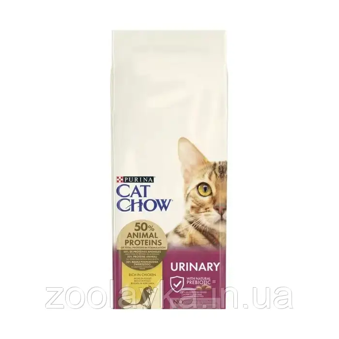 Purina Cat Chow Urinary Tract Health Сухий корм для кішок Профілактика сечокам'яної хвороби 15кг, фото 1
