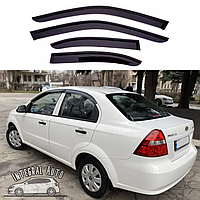 Дефлекторы окон на Chevrolet Aveo 2006-2011 "AV-Tuning"