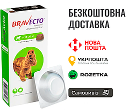 Bravecto - жувальні таблетки (500 мг) для собак від 10 до 20 кг від бліх та кліщів