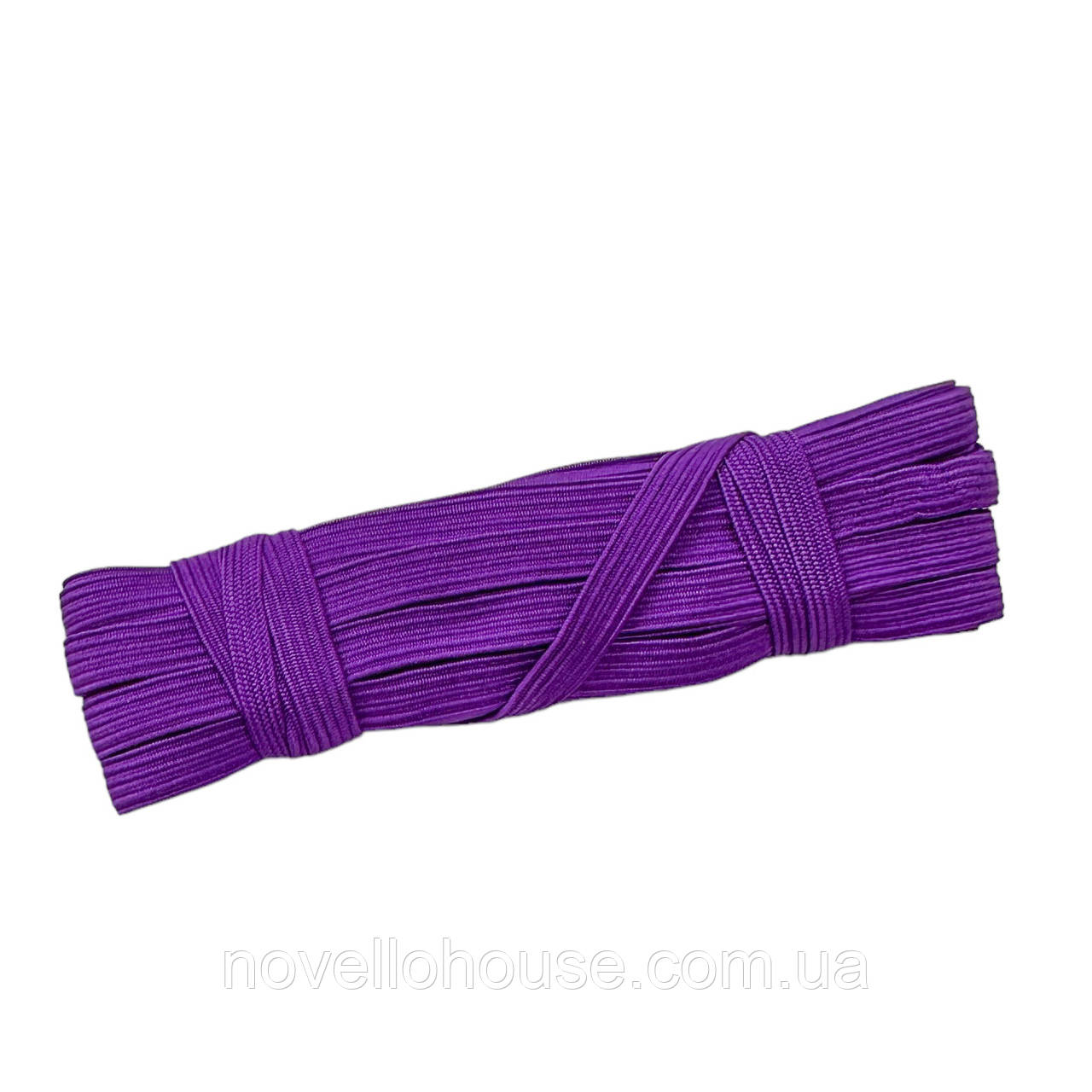 Резинка (гумка) білизняна, Фіолетова, 10 мм. 9-10 метрів, Резинка для шиття плоска.
