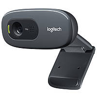 Веб-камера 720p HD Logitech С270 (860-000441, V-U0018) USB чорна з сірим бу