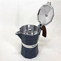 Гейзерная кофеварка Magio MG-1010, гейзерная кофеварка для плиты, LN-438 кофейник гейзерный