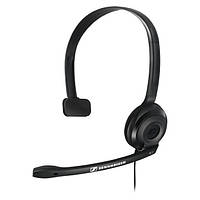 Наушники с микрофоном проводные Sennheiser PC 2 Chat Mono (504194) jack 3,5 mm с шумоподавлением черные бу