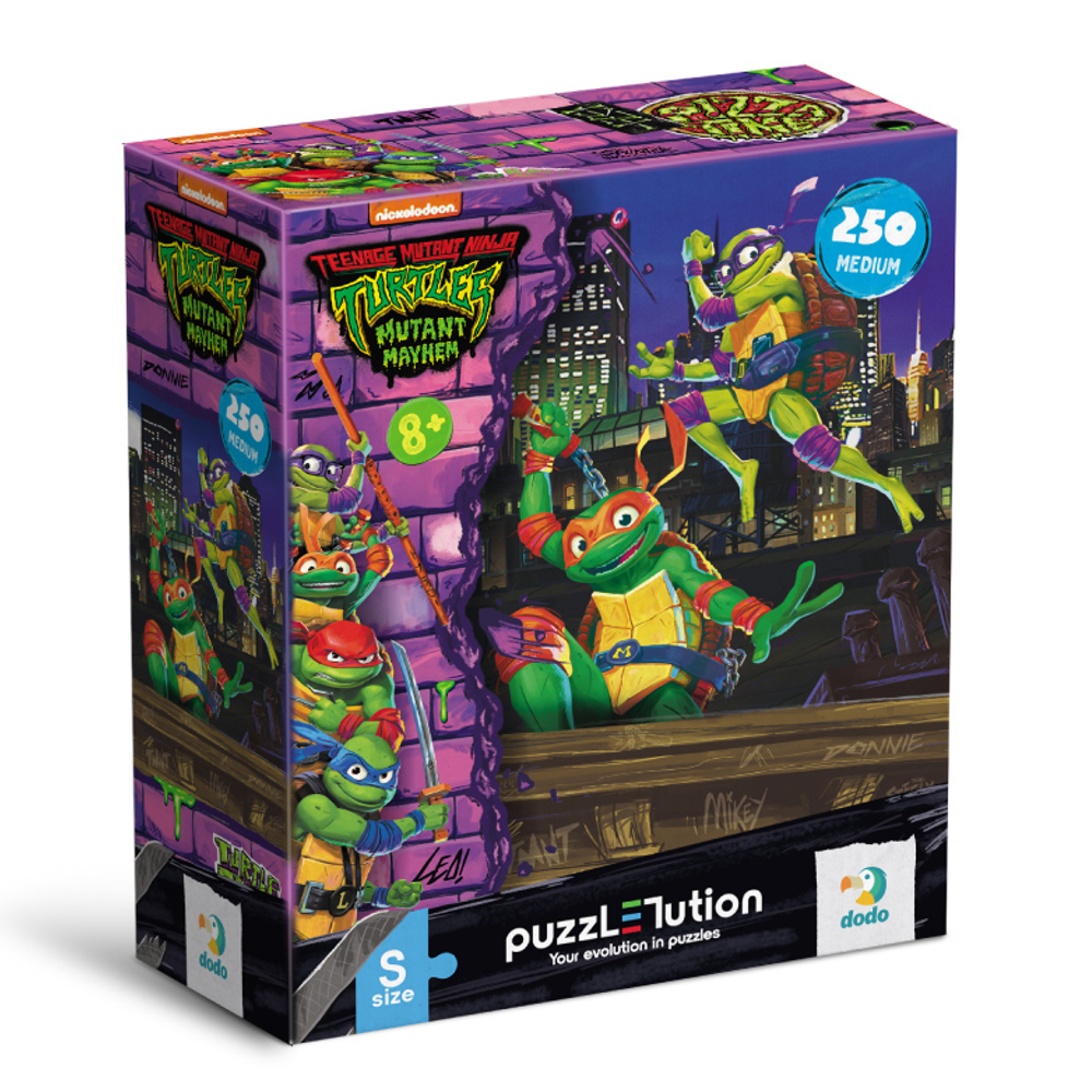 Пазл "Medium-S TMNT. Донателло та Мікеланджело", 250 елементів DoDo (4823115909107)