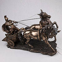 Статуэтка Veronese Римский воин на колеснице 62х45 см фигурка полистоун с бронзовым покрытием 72706 GoodStore