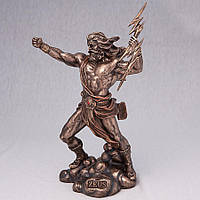 Статуэтка Veronese Древнегреческий Бог Зевс 26 см 75947 бронзовое покрытие GoodStore