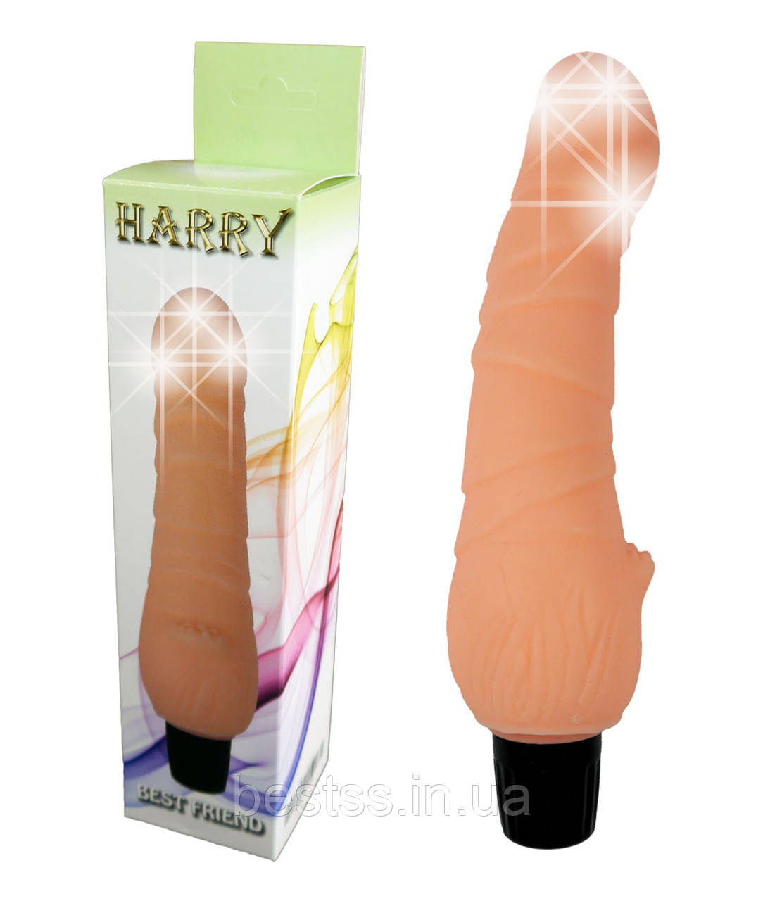 Реалістичний вібратор з кібершкіри з 7 режимами вібрації Harry Vibrator