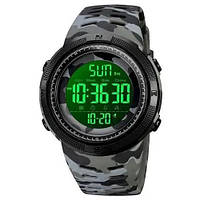 Мужские армейские водостойкие тактические часы SKMEI 2070CMGY / Наручные часы SB-651 skmei электронный
