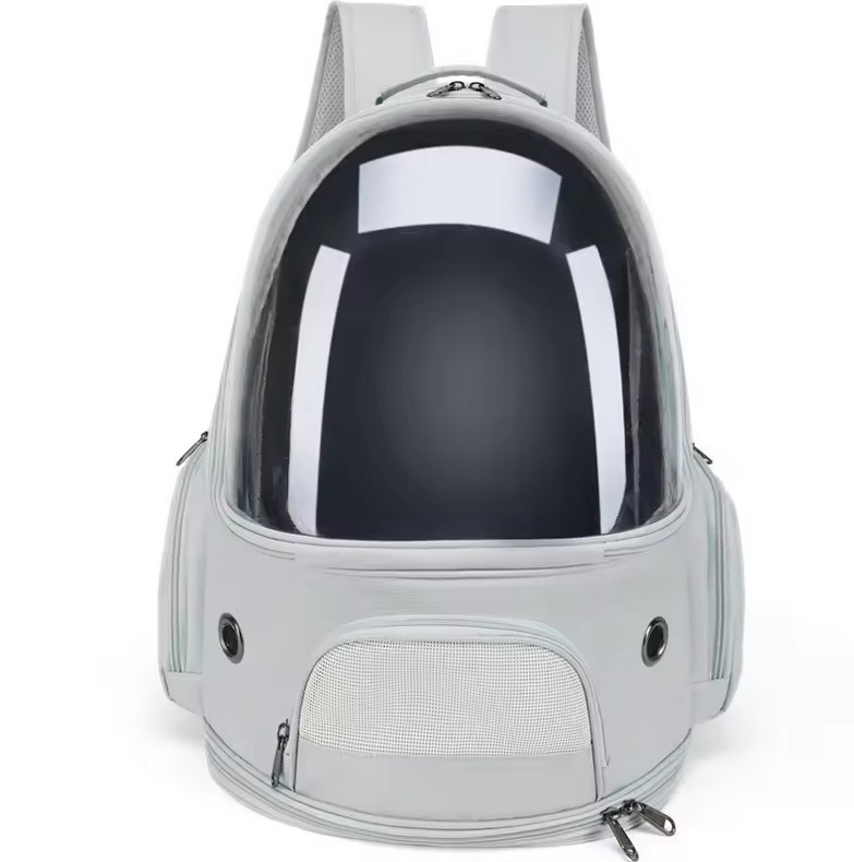 Рюкзак для перенесення котів та собак 43х30х23 CosmoPet CP-52 Gray, фото 1