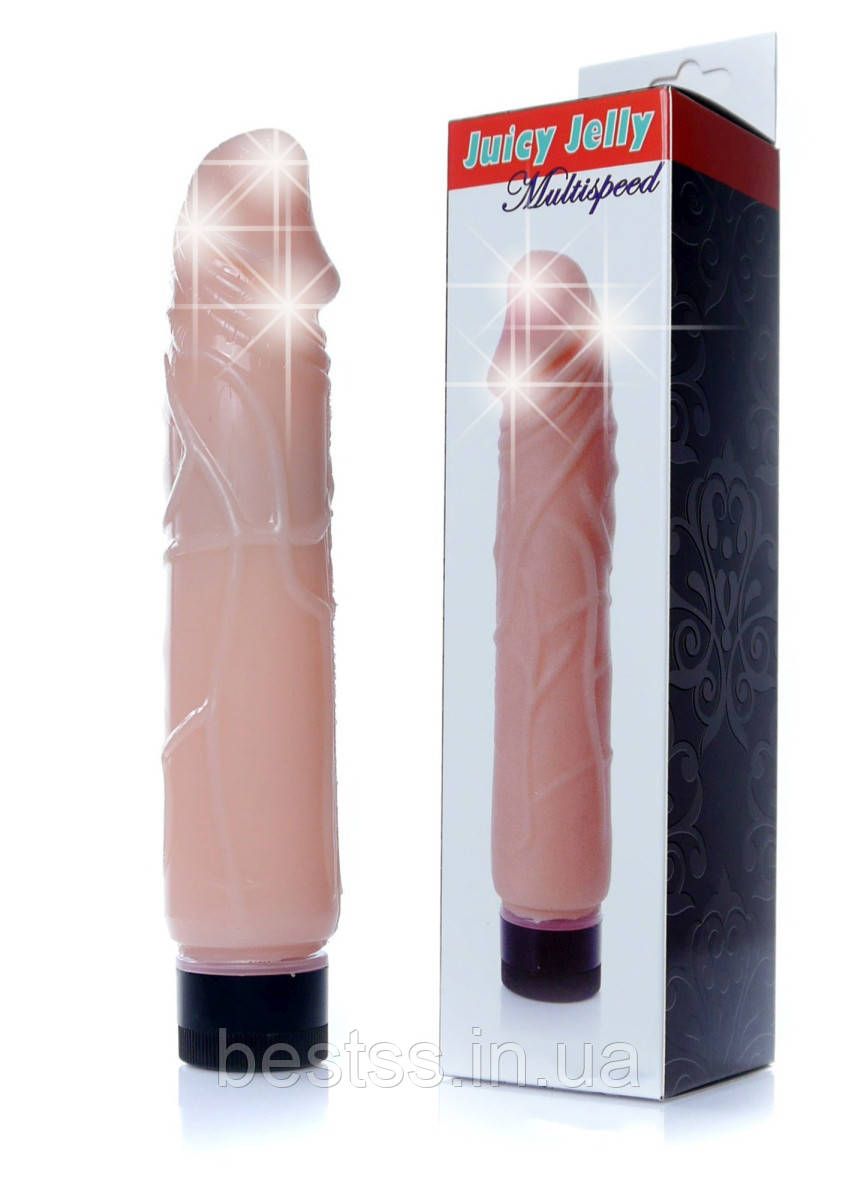 Реалістичний вібратор з мультишвидкісною вібрацією Juicy Jelly Multispeed Skin