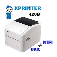 Принтер этикеток Xprinter XP-420B / WIFI+USB / 203dpi