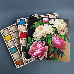 Багатоярусний органайзер для бісеру з кольоровим друком (060518)