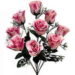 Штучні квіти букет бутони троянд, 48 см (20 шт. в уп)
