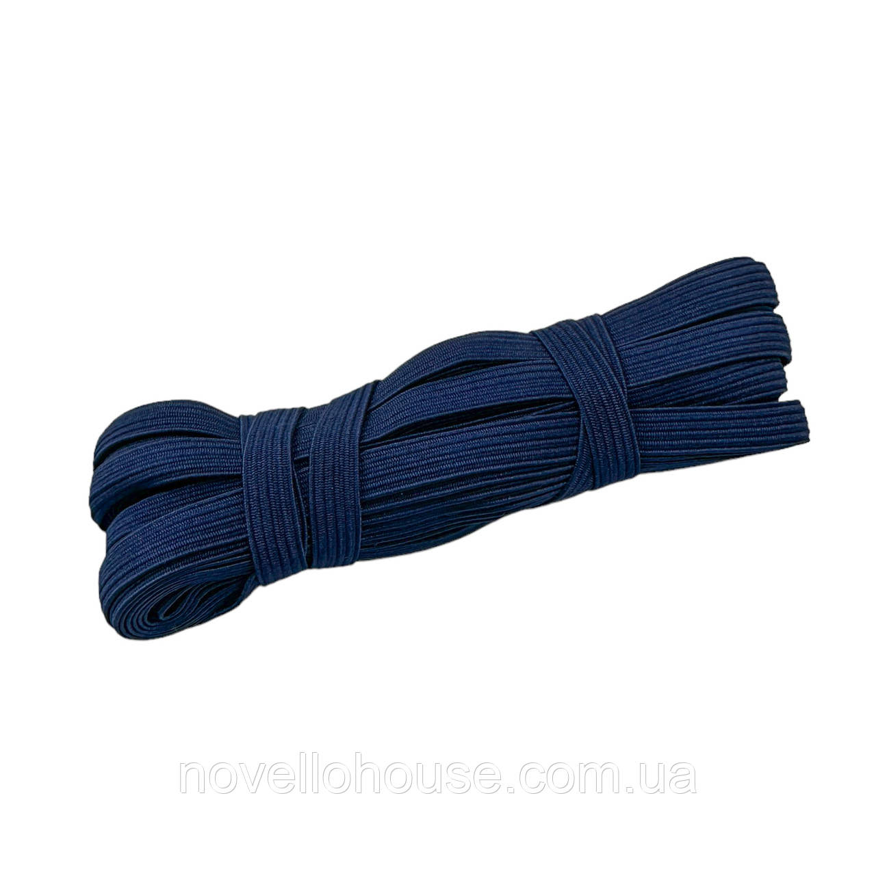 Резинка (гумка) білизняна, темно-синя, 10 мм. 9-10 метрів, Резинка для шиття плоска.