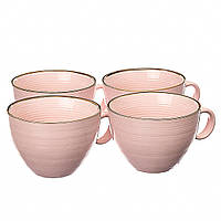 Набір чашок із 4 штук Lefard 001ALP/pink GoodStore