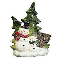 Статуэтка напольная с подсветкой Lefard Снеговик возле елки 49х15х39 см 1006NQ GoodStore