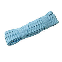 Резинка (гумка) білизняна, Блакитна, 10 мм. 9-10 метрів, Резинка для шиття плоска.