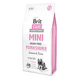 Brit Care Mini GF Yorkshire для собак з лососем і тунцем 2 кг, фото 2
