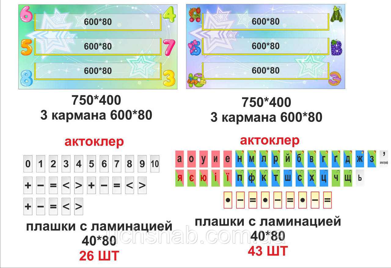 Розвивальна гра "Вчимося рахувати та читати"