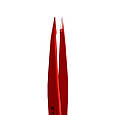 Пінцет для брів STALEKS PRO EXPERT 11 TYPE 5 RED TE-11/5, фото 5