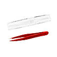 Пінцет для брів STALEKS PRO EXPERT 11 TYPE 5 RED TE-11/5, фото 4