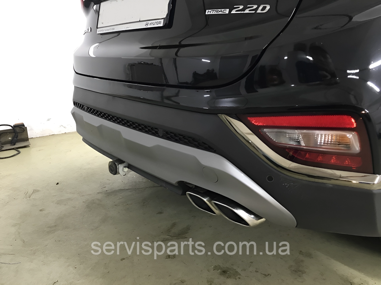 Фаркоп Hyundai Santa Fe 3 TM 2018-2020 (Хендай Санта Фе 3) автомат на ручці