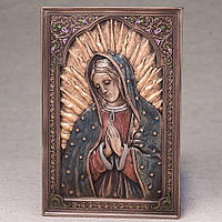 Икона картина настенная с креплением Veronese Дева Мария 23х15 см 76550 бронзовое покрытие GoodStore