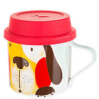 Чашка с силиконовой крышкой Собака Unicorn Studio 300 мл GoodStore