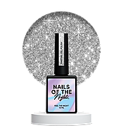 NAILSOFTHENIGHT Martini gel polish серебряный светоотражающий гель-лак для ногтей, 10 мл