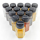 Наліпки на банки для круп та спецій (60 шт.) + маркер, фото 10